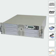 CopyRack 5 Advanced DVD Duplicator met Harddisk - rackmount 19 inch 3u dvd kopieer systeem interne harddisk eenvoudig dupliceren produceren